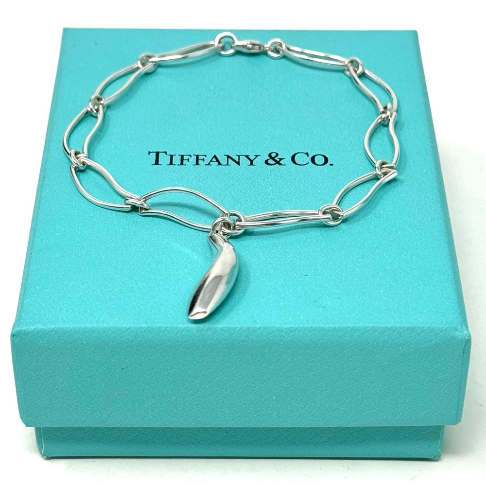 Authentic Tiffany & Co. Frank Gehry Fish Dangle Charm Bracelet